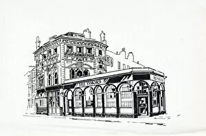 Sketch of Tankard PH, Kennington, London