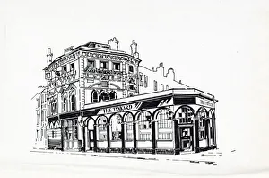 Tankard Prints: Sketch of Tankard PH, Kennington, London
