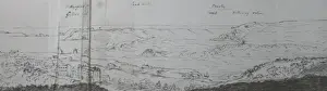Sketch of Tenby, Wales, including St Margarets Island