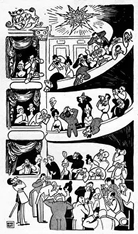 Sketch of Theater an der Wien, Vienna, 1914