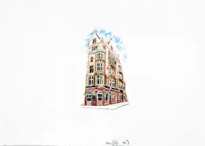 Sketch of Wellington PH, Strand, London
