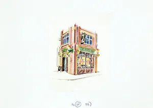 Sketch of White Hart PH, Holborn, London