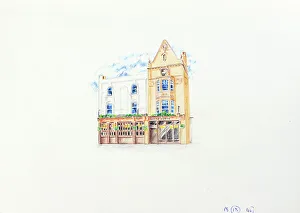 Sketch of White Horse PH, Parsons Green, London