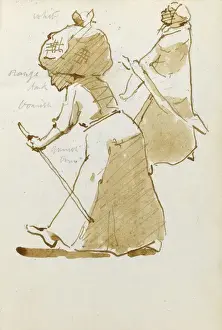 Sketch of working people
