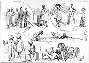 Account Gallery: Sketches of Cricket in India, 1890