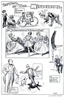 Images Dated 11th November 2019: Sketches at the Hippodrome, 1909 by Norman Morrow