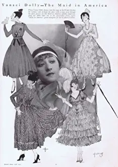 Sketches of Jenny Dollys costumes in Maid in America, New York, 1915 Date: 1915
