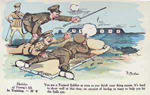 Images Dated 1st May 2012: Sketches of Tommys Life in France - Humorous Postcards