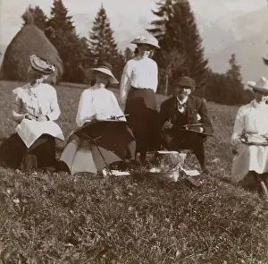 Sketching Prints: Sketching lesson at Chesieres, Vaud, Switzerland