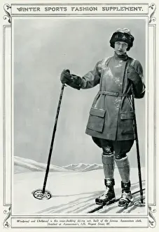 Sportswear Prints: Ski-coat for Aquascutum 1923