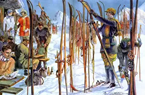 Nov18 Prints: The Ski Forest by Fleming Williams
