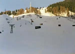 Ski slope in Obergurl, Austria