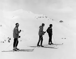Ski Ing Prints: Three Skiers