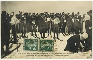 Cevennes Prints: Skiers, Cevennes