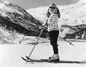 Pig Tails Collection: Skiing Girl
