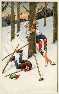 Skiing misfortune