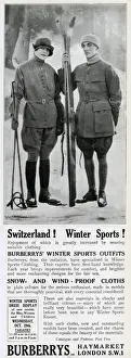 Skiing outfits by Burberry 1922