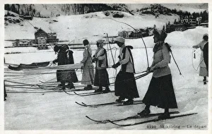 Horse Drawn Gallery: Skikjoring competition, St Moritz, Switzerland