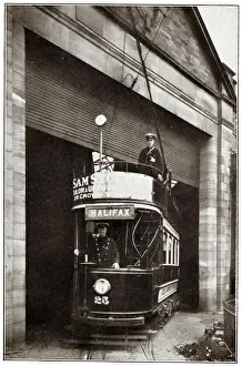 Tramlines Prints: Skircoat Depot, Halifax Corporation Tramways, Halifax