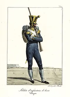 Skirmisher in the French line infantry, Napoleon's army