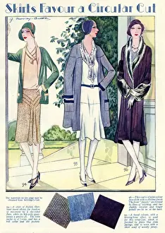 Favour Prints: Skirts favour a circular cut 1929