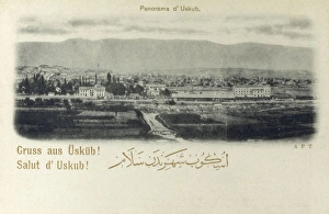 Images Dated 5th May 2011: Skopje - Panoramic view of the City