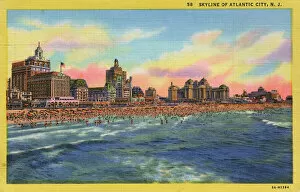 Places Collection: Skyline of Atlantic City, New Jersey, USA