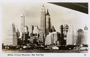 Skyscrapers Prints: Skyline of Lower Manhattan, New York City, USA