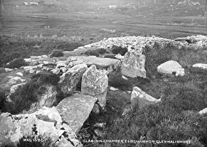 Slab in N. Chamber, Cloghanmor, Glen Malinmore