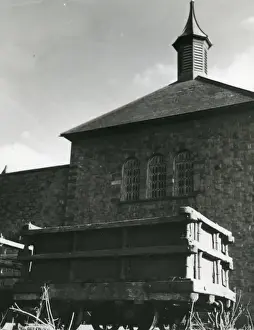 Llanberis Prints: Slate tram and building, Dinorwig Slate Quarry, North Wales
