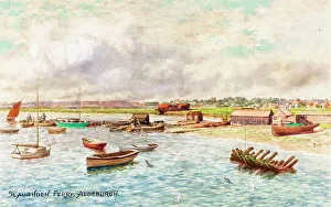 Aldeburgh Prints: Slaughden Ferry, Aldeburgh, Suffolk