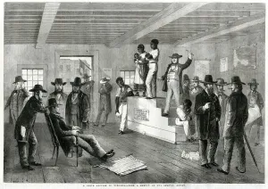 Slave Prints: A Slave Auction in Virginia, USA, 1861 A Slave Auction in Virginia, USA 1861