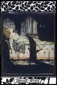 Briar Prints: Sleeping Beauty aka Briar Rose Asleep
