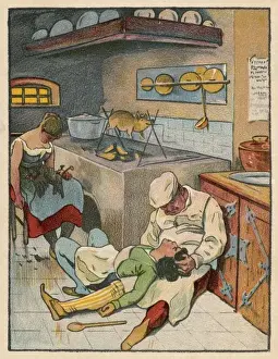 Plucking Prints: Sleeping Beauty Kitchen