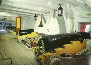 Suspended Prints: The sleeping cabin of Lord Nelson
