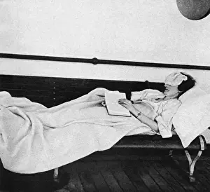 Sleeping on deck aboard the R. M. S. P. Atlantis