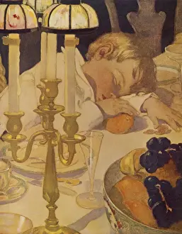 Sleepy Prints: Sleeping at the Table