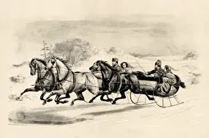 Sleighs Prints: The Sleigh Race