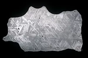 Acid Collection: Slice of Canyon Diablo meteorite