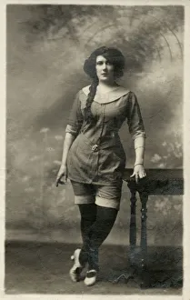 Appealing Gallery: Slightly Louche Girl in a Studio portrait pose