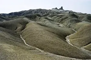 Slopes - old crater on mount top - landscape around