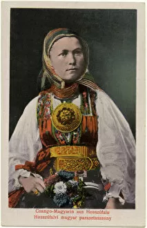 Slovenian peasant woman from the village of Hosszufalu