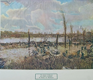 Images Dated 14th July 2012: Sluices of Nieuport (Nieuwpoort), Belgium, WW1
