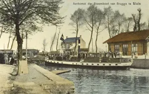 Sluis - Arrival of the Steamer from Bruges