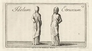 Ridolfino Venuti Prints: Small bronze figure of an unknown Etruscan goddess