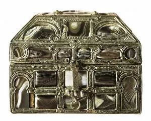 Agate Gallery: Small chest of the agates. 11th c. Made of silver