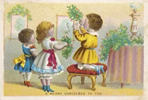 Small Children Decorate