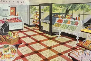 Economic Prints: Small Grocery Store Date: 1948