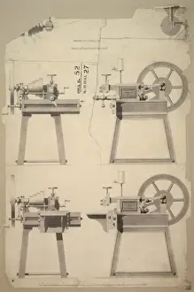 Bridgewater Prints: Small lever planing machine