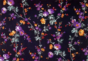 Grow Prints: Small puple flowers grow off of long green stems